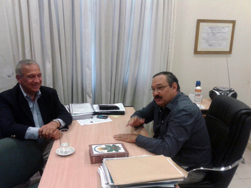 Romero junto al intendente de Tartagal Sergio Leavy